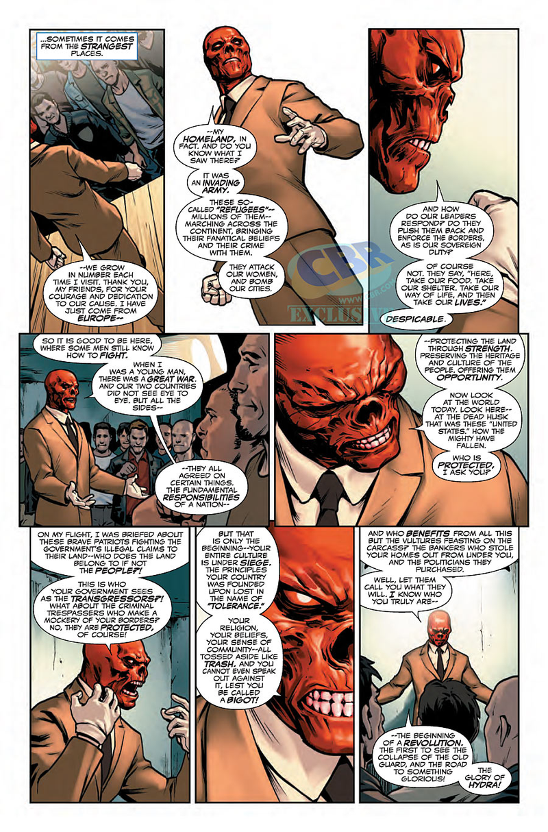 Illustration for article titled Captain America: Steve Rogers Gets More Political